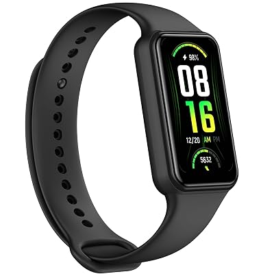Amazfit Band 7 Activity Fitness Tracker for Men Women, 18-Day Battery Life, Alexa Built-in, 1.47”AMOLED Display, 24H Heart Rate & SPO₂ Monitoring, 120 Sports Modes, 5 ATM Water Resistant, Black