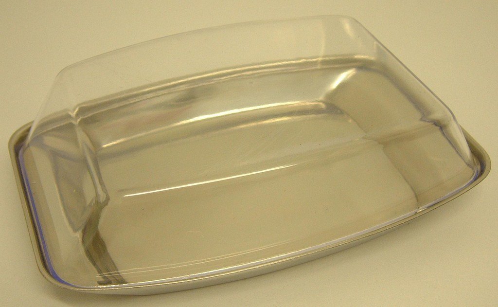 Sunnex 52228-Z Butter Dish Stainless Steel Plastic Lid