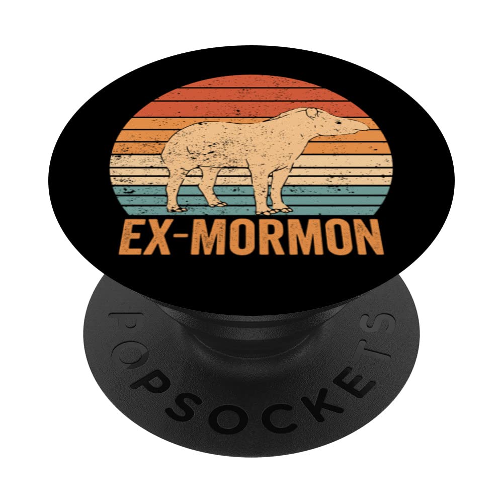 Ex Mormon Tapir Horse LDS Retro Exmo Ex-Mormon PopSockets Swappable PopGrip