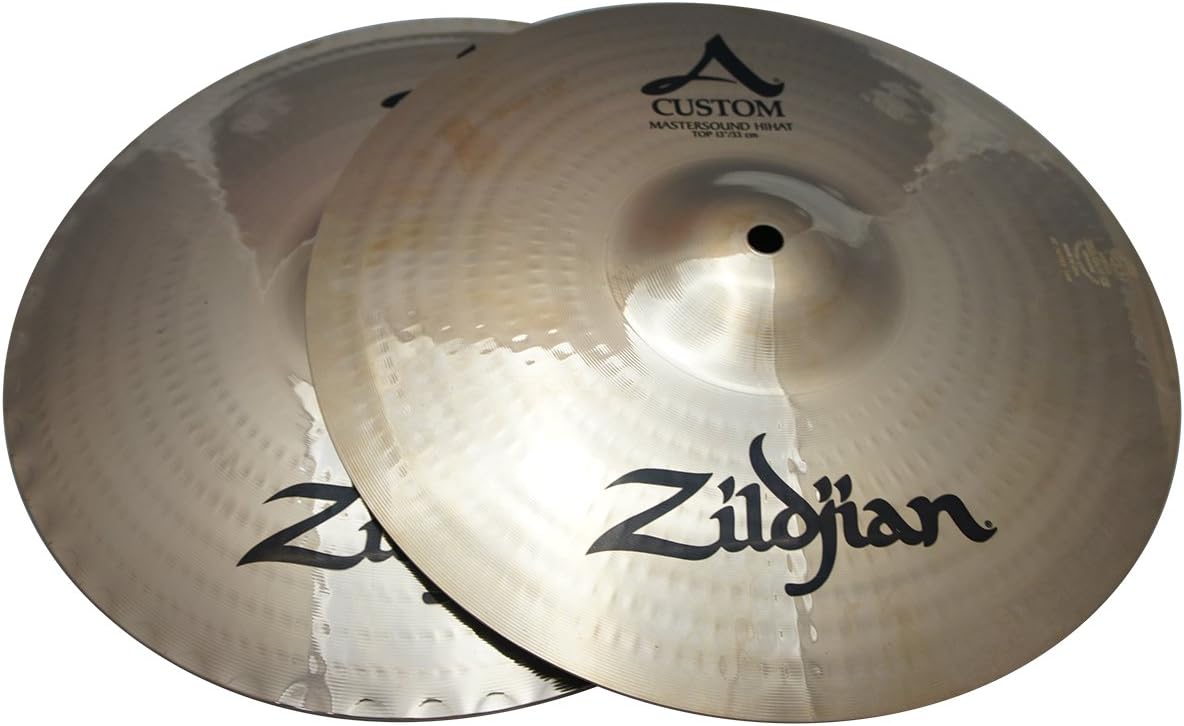 Zildjian 13" A Custom Mastersound Hi Hat Pair - HiHats Drumset Cymbals A20500 - Lightly Used