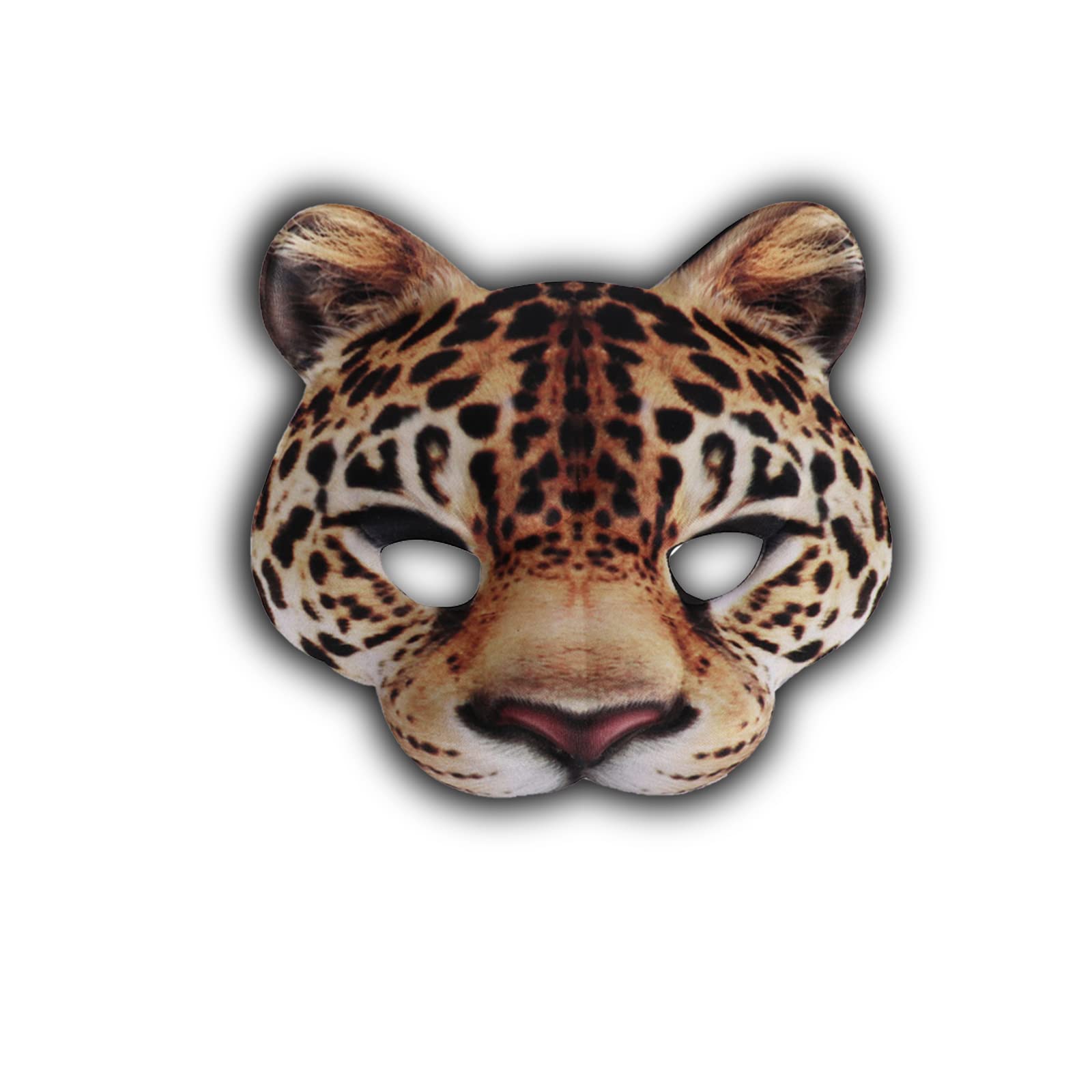 Halloween Face Mask - Animal, The Purge, Scream - Washable Leopard Cover for Party, Masquerade, Cosplay