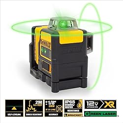 DEWALT 12V MAX Laser Level, Cross Line Laser, 2 x