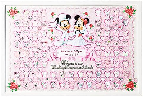 Amazon Co Jp ディズニー メッセージパズルウェルカムボード ウェディング用 ゲストがメッセージを書いてはめ込むウェルカムボード ホーム キッチン