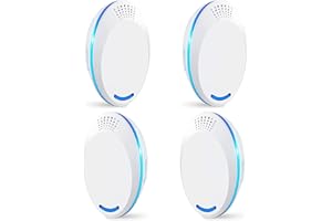 NSONGSE Mouse Mice Repeller Indoor, 4 PCS Rodent Rat Repellent, Ultrasonic Pest Mouse Repeller, Spider Repellent Indoor, Pest Roach Repellent Ultrasonic Plug in, 4 inch