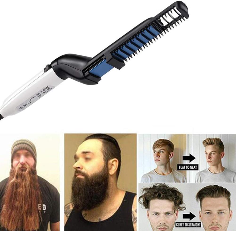 hair and beard straightening & styling comb