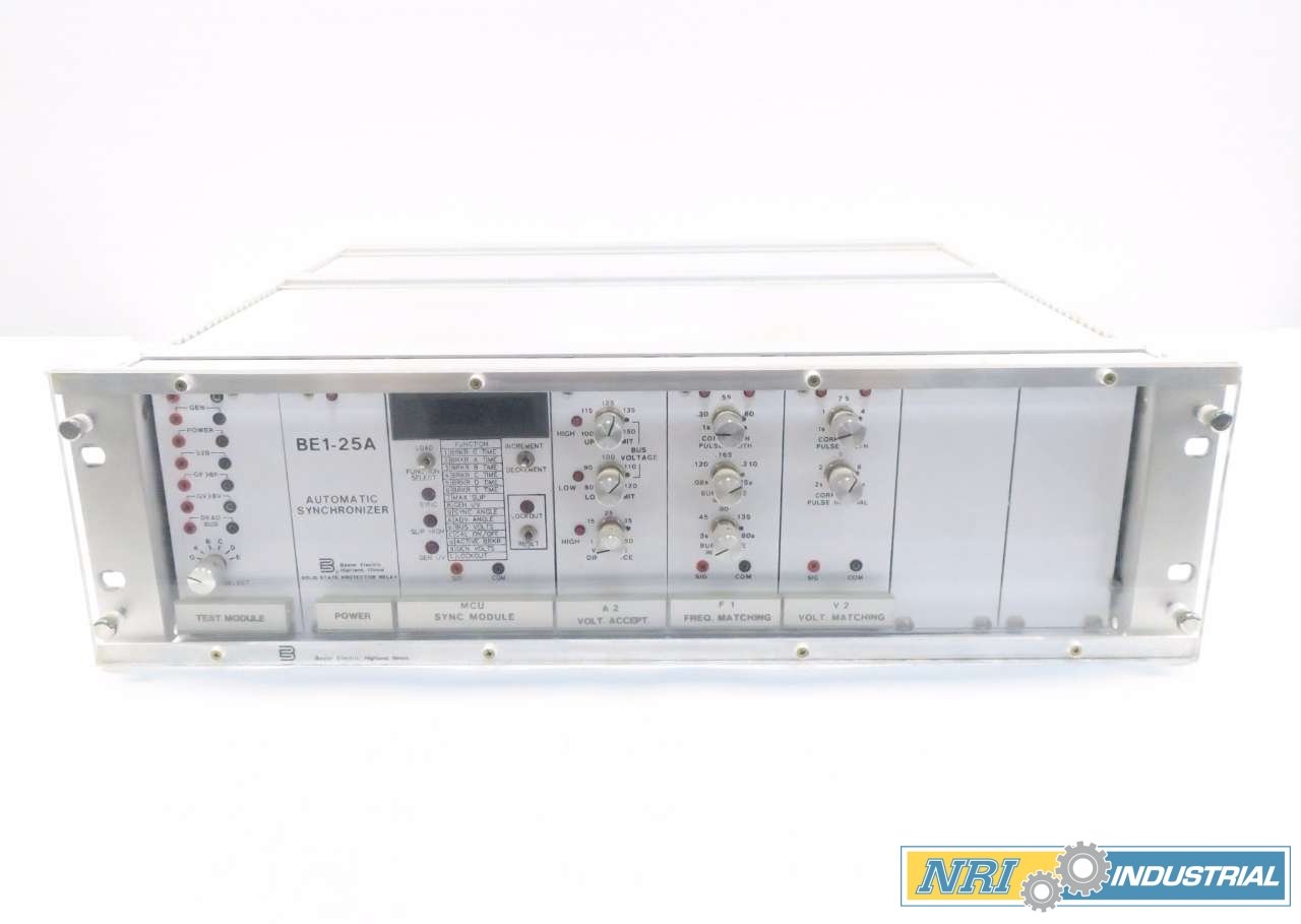 BASLER ELECTRIC BE125A AUTOMATIC SYNCHRONIZER MODULE 90130VAC 7A AMP