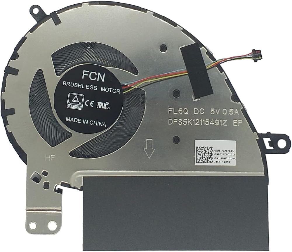 Fleshy Leaf CPU Cooling Fan Replacement for Asus Zenbook 13 UX333F UX333FN