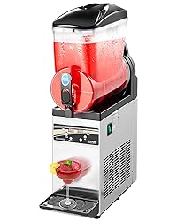 VEVOR Slushy Machine,15L Single Tank Commercial
