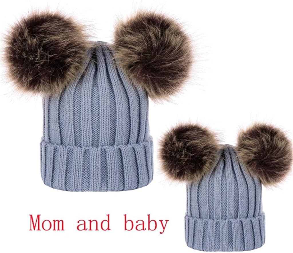 mom and baby matching hats