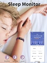 DIGEEHOT Kids Fitness Tracker IP68 Waterproof Heart Rate Sleep Monitor 11 view 4