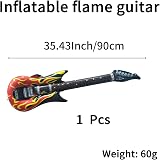 CSDPC 35" Inflatable Rock Flame Guitar Toy - Kids 80s 90s Party Accessory view 5