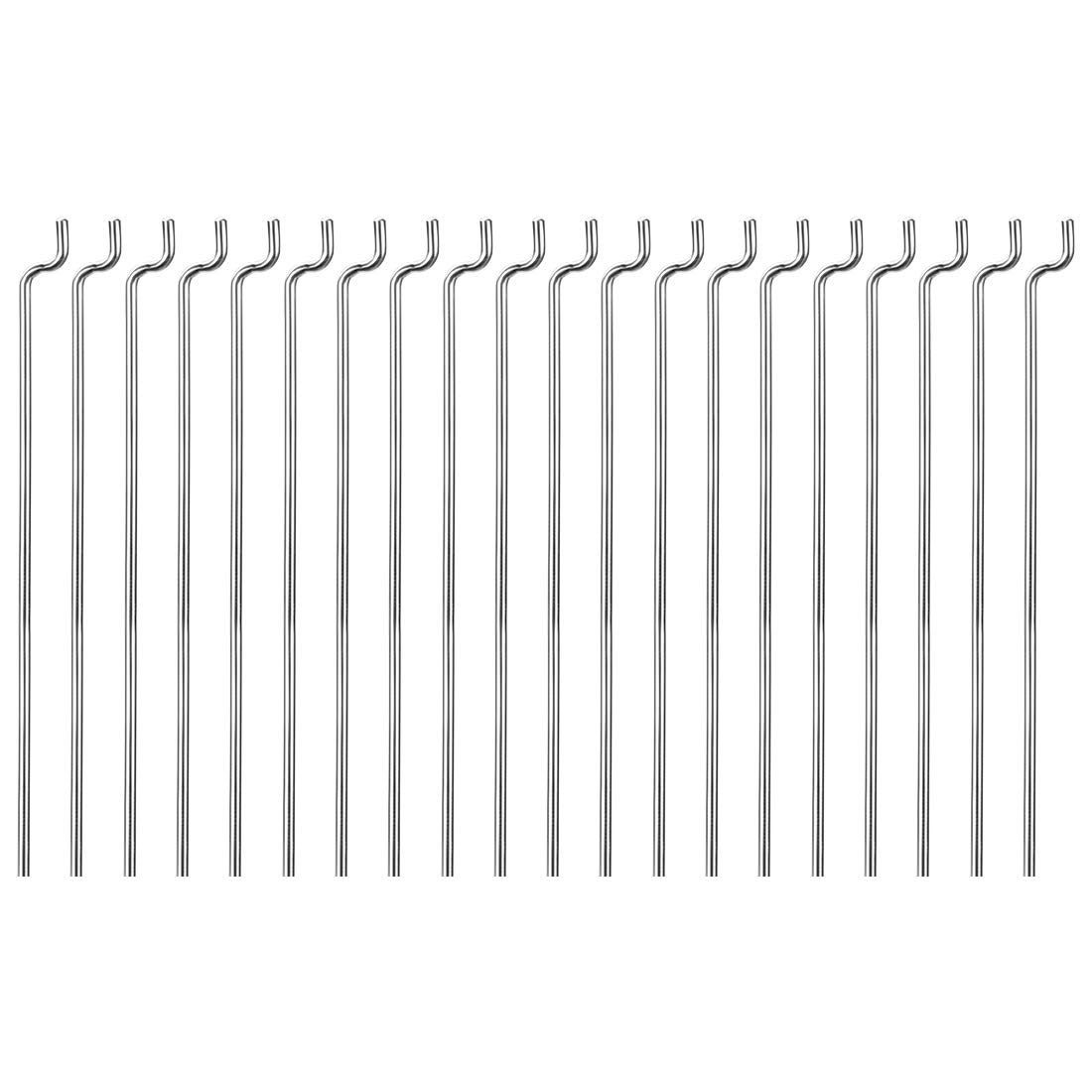 sourcing map 1.2mm x 450mm (17.7 Inch) Steel Z Pull/Push Rods Parts for RC Airplane Plane Boat Replacement (Pack of 20)