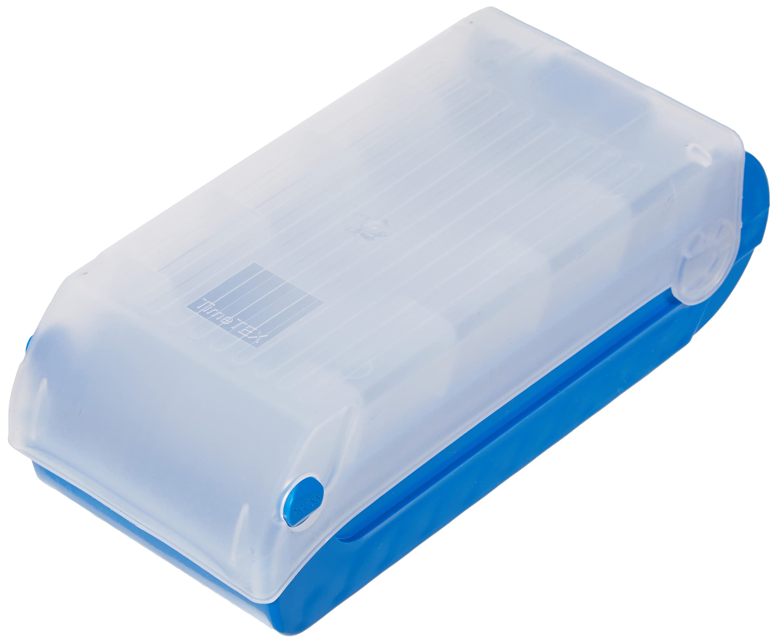 TimeTex Box for A8 Index Cards, Plastic, Blue