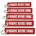 Rotary13B1 Remove Before Firing - Key Chains - Red/White - 5pcs primary