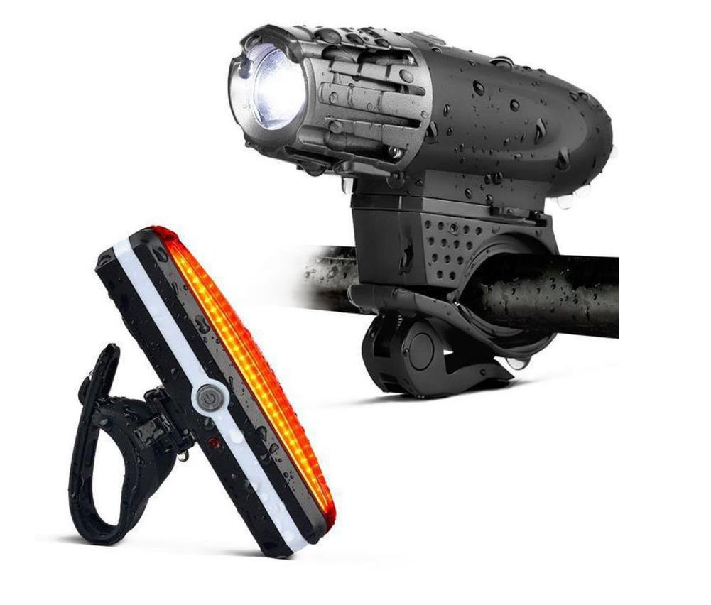 Nclon Bicycle light set Led Usb rechargeable,Headlight Super bright 1000 lumens Ip65 waterproof Easy