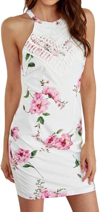 white halter top bodycon dress