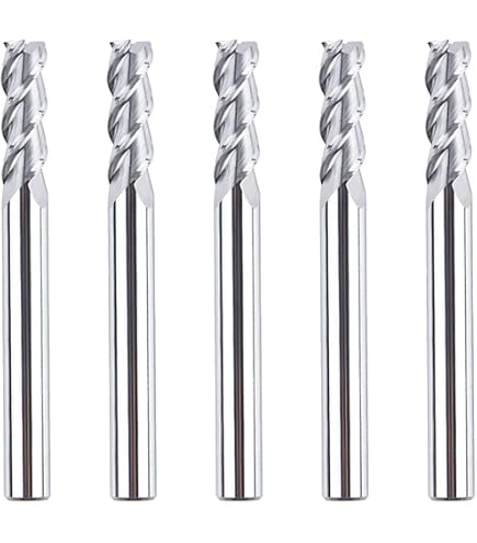 2-Pack 6mmx6mm HSS-AL Straight Shank End Mill Cutters - 4 Flute Milling Machine Bits - View #10
