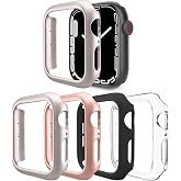 4 Pack [No Screen Protector] Bumper Case Compatible with Apple Watch SE 2 (2024) SE Series 6 Series 5 Series 4 44mm, Ultra Th