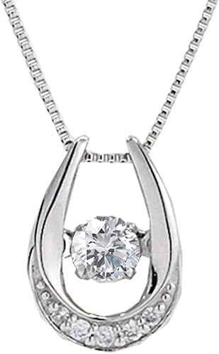 Amazon ネックレス ダンシングストーン ダンシング ダイヤ ダイヤモンド レディース 0 12ct プラチナ Nc Pt 揺れるダイヤ バテイ 馬蹄 ネックレス 通販