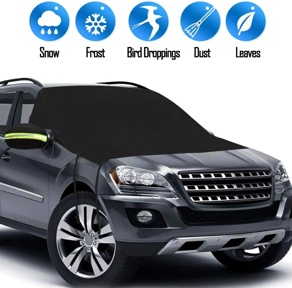 Blocks Heat Ice Frost and Wind Proof Car Cover Fit for Most Vehicle SUV