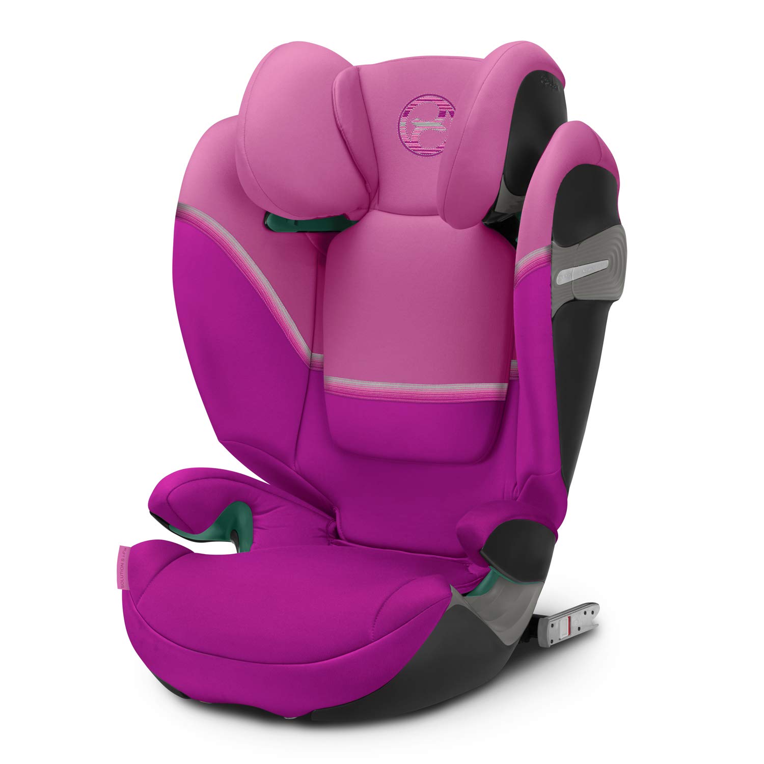 Cybex Gold Kinder-Autositz Solution S i-Fix, für Autos mit und ohne ISOFIX, Gruppe 2/3 (15-36 kg), ab ca. 3 bis ca. 12 Jahre, Magnolia Pink