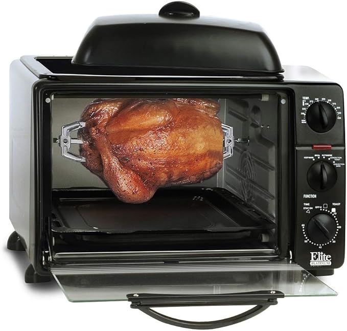 Elite Platinum 23liter Toaster Oven with Rotisserie