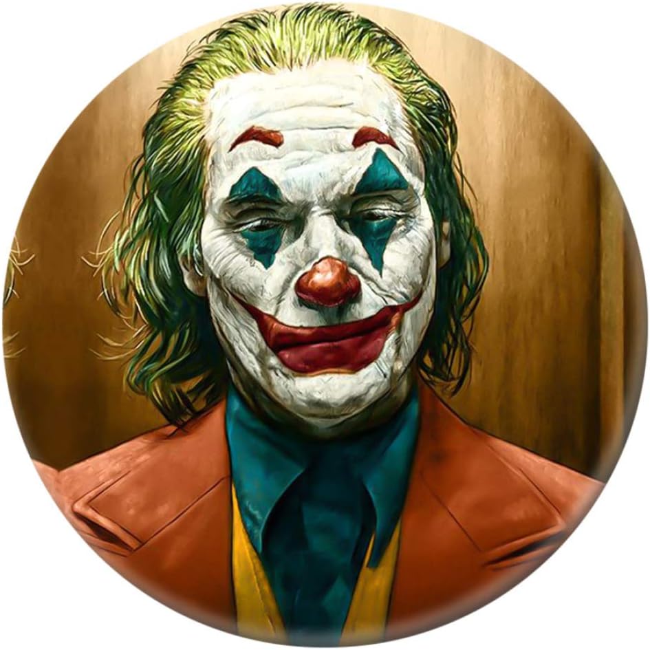 nanjingshiFay George interesting Movie The Joker Joker Clown Pin Buttons Pin Badges Brooch Badge Lapel Collar Decoration For Backpack Bags Badge(None 1)