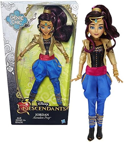 Hasbro Year 2015 Disney Descendants Genie Chic Series 12 Inch Doll - Auradon Prep JORDAN with Earrings and Choker Necklace