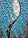Azure Art-3D Oil Paintings on Canvas Vertical Art Abstract Tree Paintings Blue Landscape Wall Art Wood Framed Art Canvas Large Artwork for Wall Decor Ready to Hang Wall Pictures for Hallway(24x48inch)
