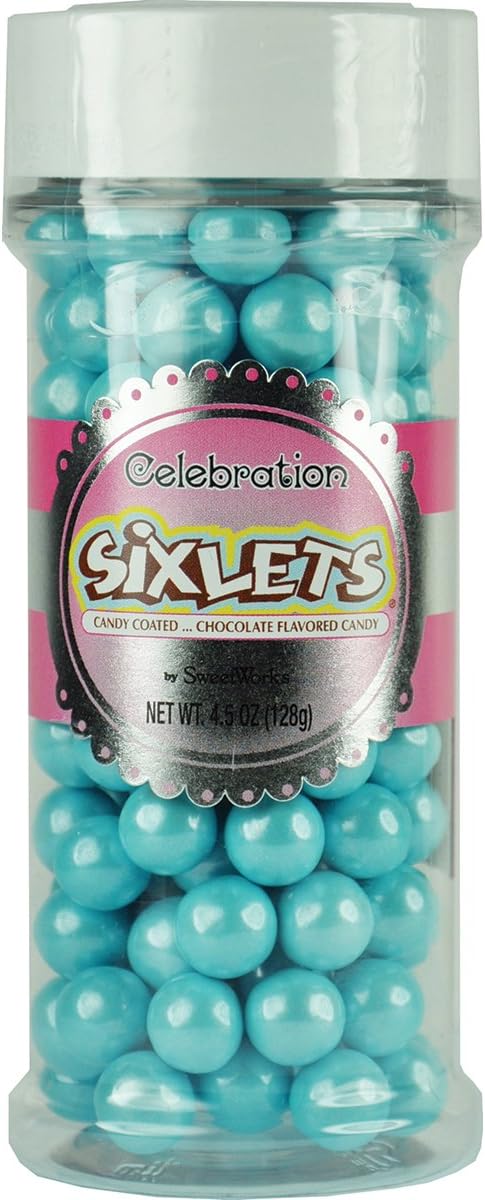 Celebrations By Sweetworks Sixlets(R) 4.5oz-Shimmer (Tm) Powder Blue