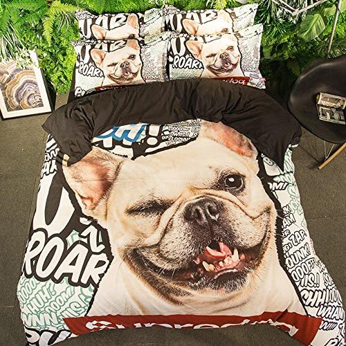 cute pet Bedding cartoon Duvet Set Double Duvet Set including (Bed linen Quilt cover Bed sign Pillow Cases), C, 220x240cm