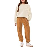 Arshiner Girls Clothes 2 Piece Fashion Fall Outfits Oversize Sweatsuit Sets | Drop Shoulder Pullover Sweatshirt and Sweatpant Tracksuit Sets with Pockets