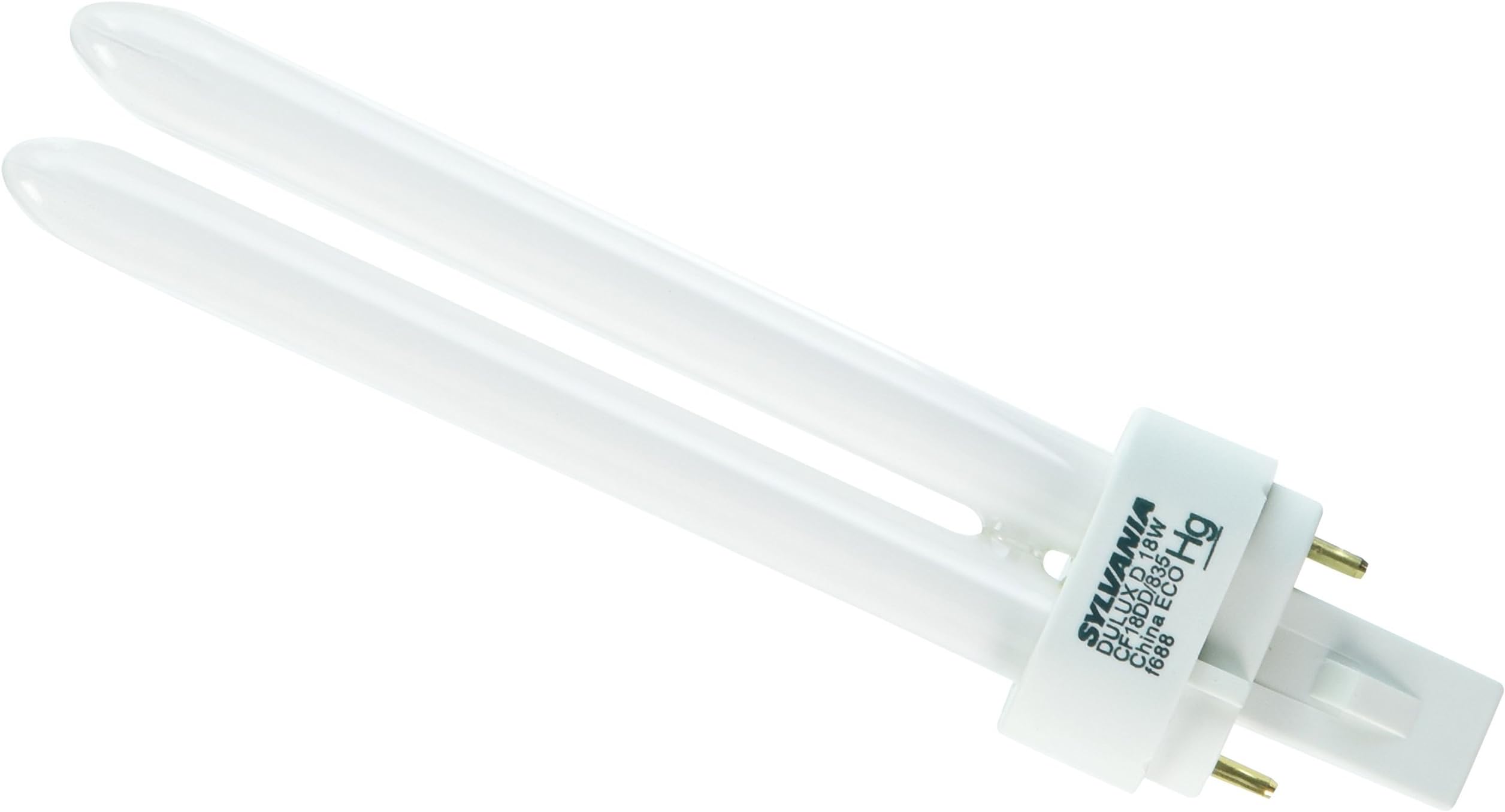 Sylvania 21110 Compact Fluorescent 2 Pin Double Tube 3500K, 18-watt