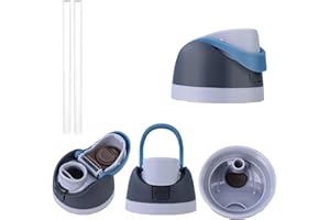 The replaceable cup lid is suitable for 16, 24, 32and 40-ounce cups. It is a one-click water bottle cap replacement accessory