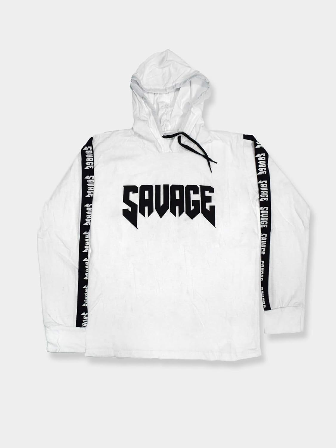 white savage hoodie