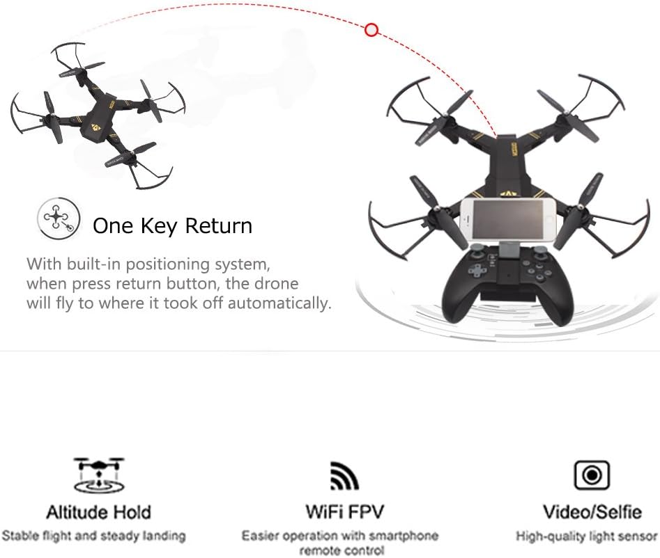 okpow 2mp wide angle selfie drone