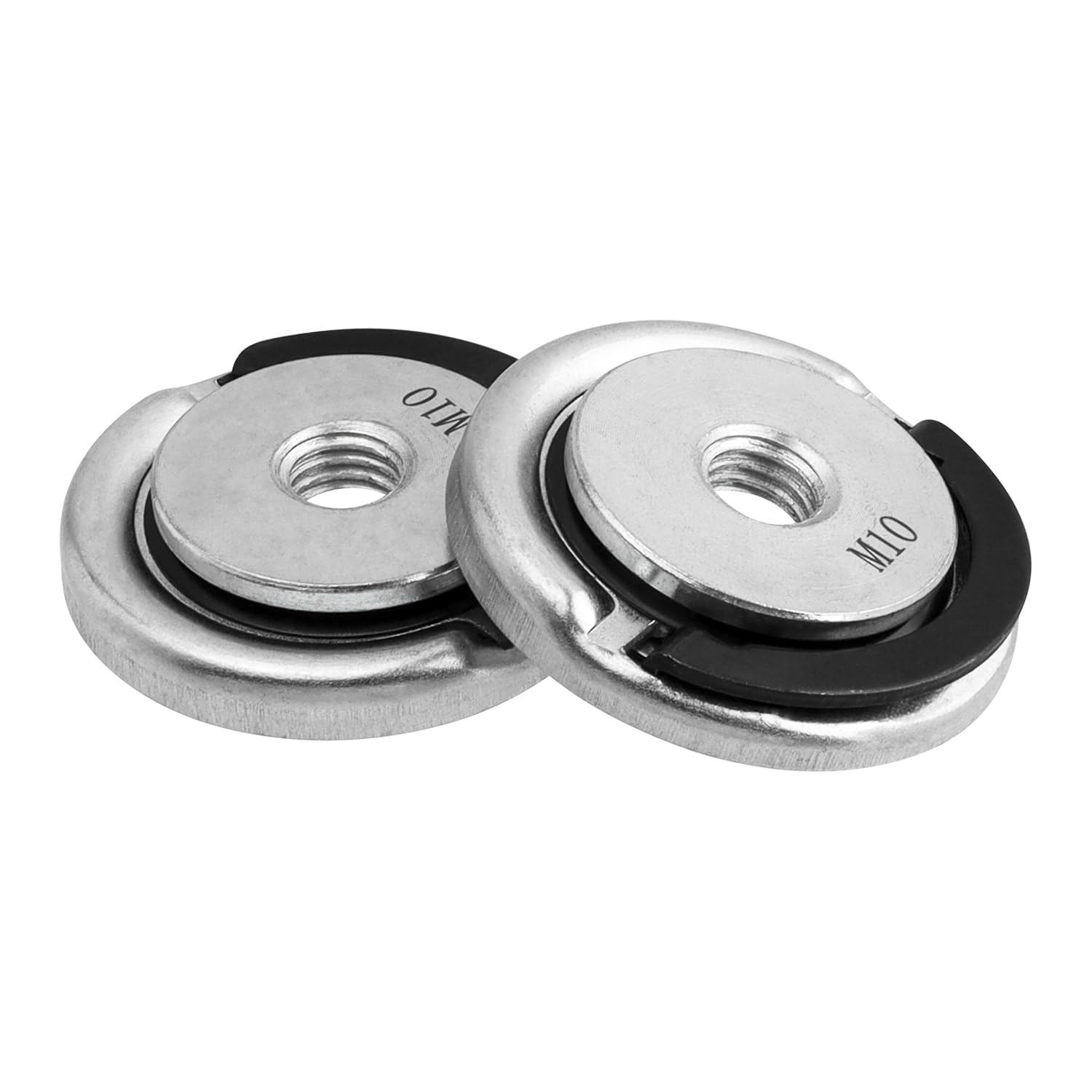 Bestgle 2pcs M10 Angle Grinder Flange Nut, 45mm Locking Retaining Nut, Quick‑Release Threaded Nut for Angle Grinder Accessories, Saw Blades & Cup Wheels — image 1