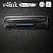 V4INK Compatible 85A Toner Cartridge Replacement for HP 85A CE285A 36A CB436A 35A CB435A Canon 125 Toner Ink for HP Pro P1006 P1102 P1102W P1505 P1505n MFP M1212nf M1120 M1120n M1522n M1522nf Printer
