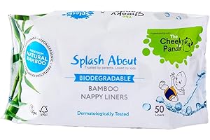Splash About Swim Diaper Liners - Pack of 50 - One Size - White - Disposable