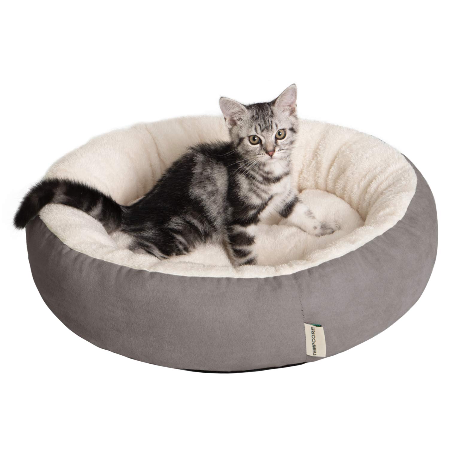 Tempcore Cat Bed for Indoor Cats, Machine Washable Cat Beds, 20 inch