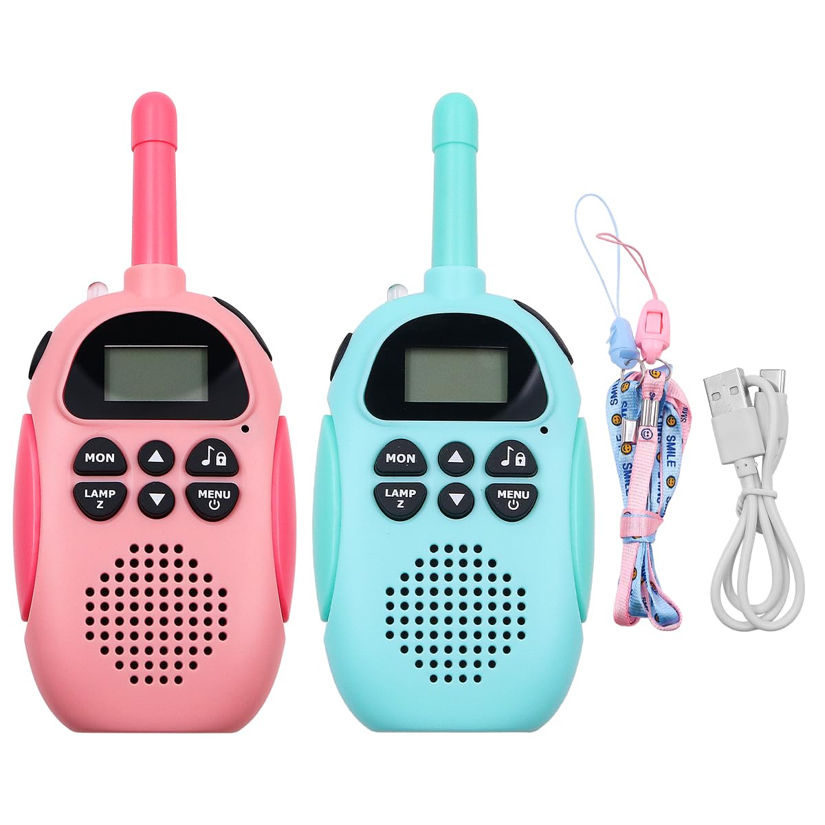 CENPEK Walkie Talkie Voor Kinderen, Walky Talky 3 Mijl Lange Afstand 2-Weg Radiospeelgoed Met Zaklampspel En Feestidee