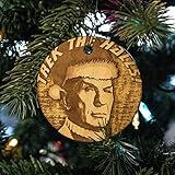 Ornament - Trek the Halls - Raw Wood 3x3in