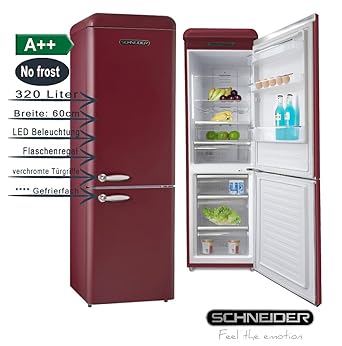 Schneider SL300 CB a + + NF Retro Diseño NoFrost nevera y ...