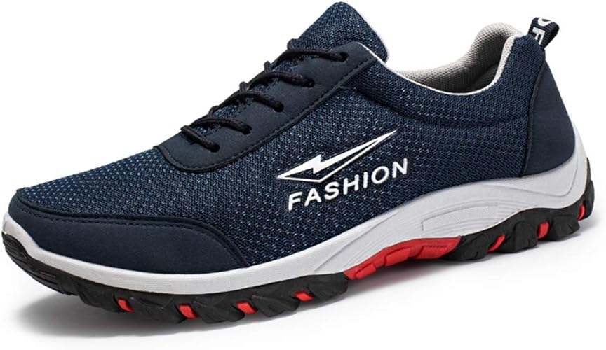 Amazon Biokosca スニーカー メンズ ランニングシューズ 運動靴 ウォーキングシューズ 体育館シューズ 安全靴トレーニングシューズ スポーツ メンズシューズ アウトドア カジュアル ジム トレーニング 通気 超軽量 滑り止め ネイビー 25 5 Cm Biokosca スニーカー