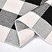 VERTKREA Buffalo Plaid Rug 2'x3', Black and White Checkered Rug Carpet, Cotton Hand-Woven Washable Rug for Living Room Indoor Outside Entryway Porch