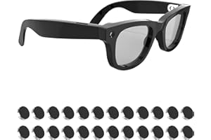 RCSTYLE HiBloks LED Light Blocking Stickers Compatible with Ray-Ban Meta Wayfarer/Skyler/Headliner/Oakley Meta HSTN Accessories, Blackout LED Covers for Rayban Meta Gen 2, Low-Tack Restickable Sticker (24Pcs)