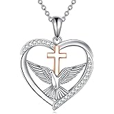 JERWLI You Are My Sunshine Necklace/Dove Necklace/Tabby Cat 925 Sterling Silver Sunflower/Dove/Tabby Cat Pendant Jewelry Gifts for Women Lovers