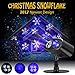 LED Projector Lights Christmas Decorations Snowflake Waterproof Landscape Spotlight for Valentine's Day Birthday Wedding Theme Party Garden Home Outdoor Indoor Decor (Blue)
