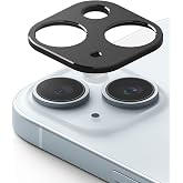Ringke Camera Styling [Make the Phone Look Better] Compatible with iPhone 15 Camera Lens Protector and iPhone 15 Plus Camera Lens Protector, Protective Stylish Aluminum Frame - Black