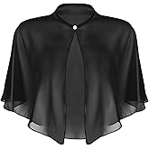Chiffon Shawl Wraps Shrug Capelets for Women's Soft Bolero Cover Up Wedding Capes Elegant Bridal Accessories